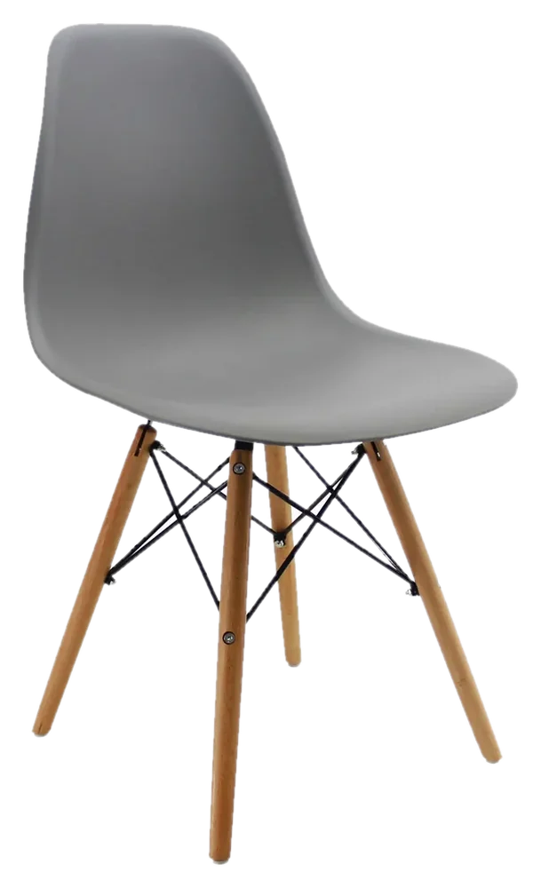 Silla DKR tipo Eames Gris