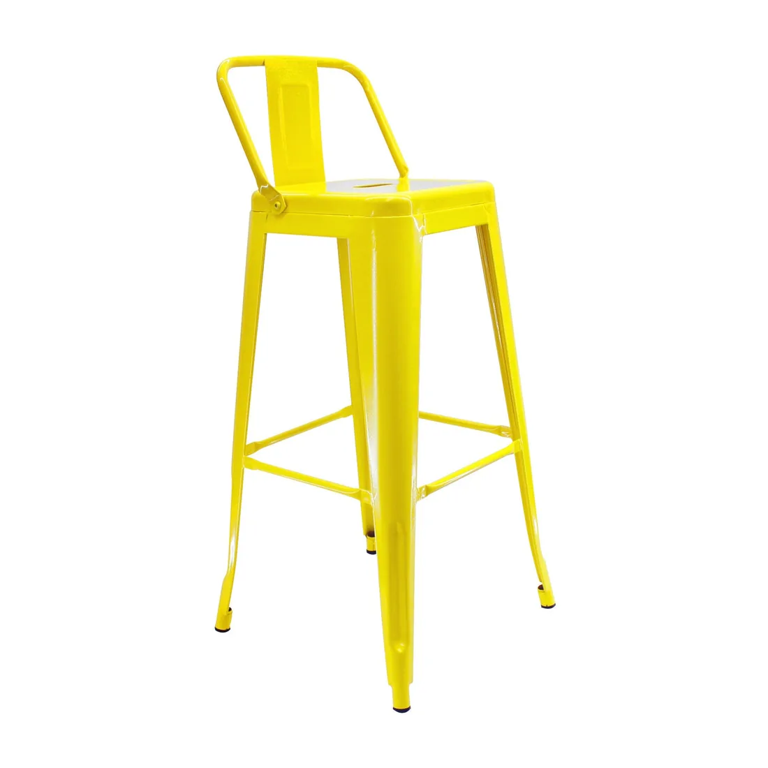 Butaco Alto Titan tipo Tolix Amarillo
