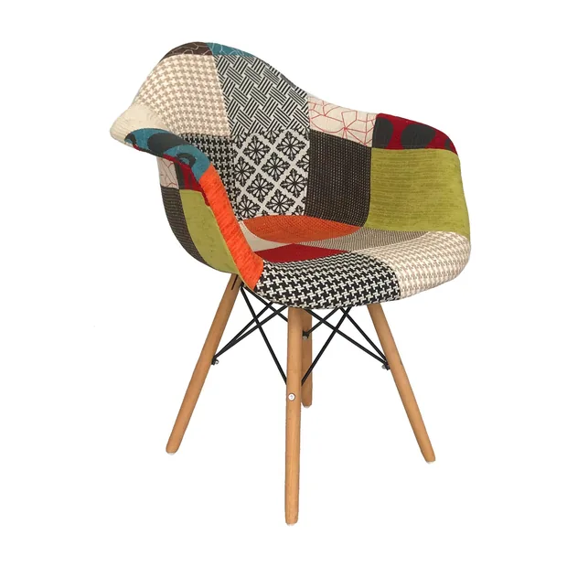 Silla DKR con Brazos tipo Eames Patchwork