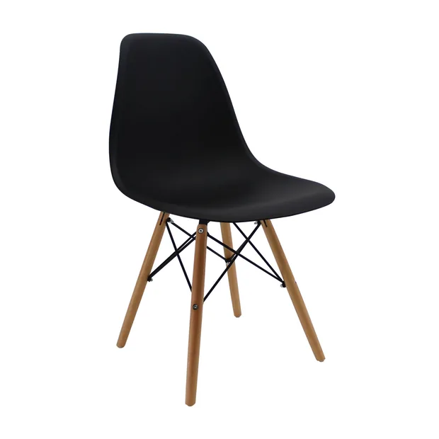 Silla DKR tipo Eames Negra